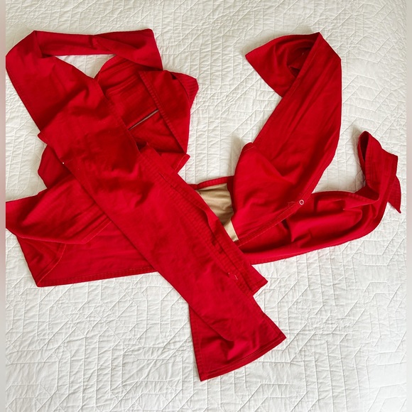 Drip Swimwear Red Wrap Swimsuit - Picture 6 of 9